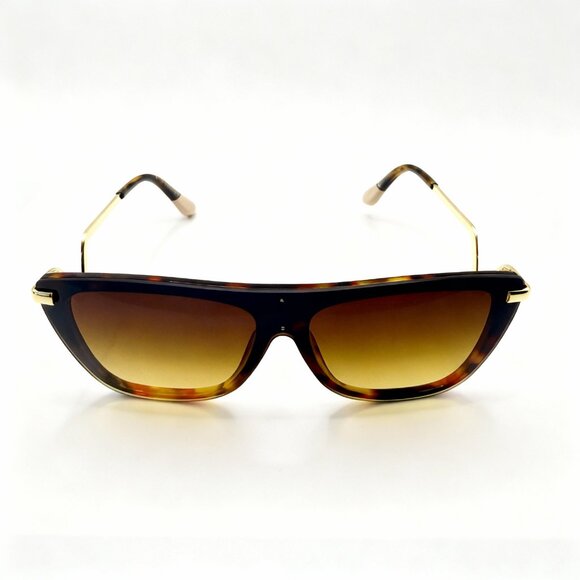 NEW Vogue V Oversized Iconic Glam Trendy Designer Style Sunglasses Tortoise - Picture 2 of 5